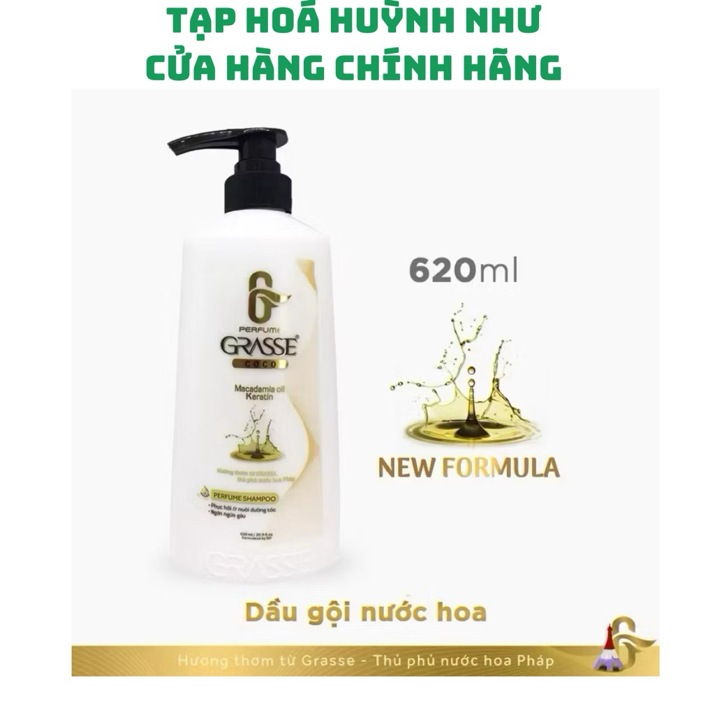 [CHÍNH HÃNG]<chai 620ml>Dầu gội Grasse hương nước hoa….
