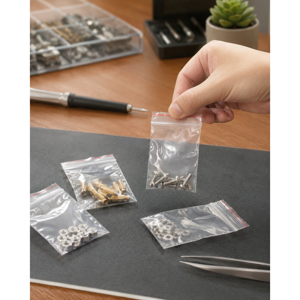 Túi Zipper PE Đựng Thực Phẩm, Gia Vị, Túi Zip Đựng Phụ Kiện Nhỏ 5x7cm, 100g 200g 500g 1kg 5x7cm