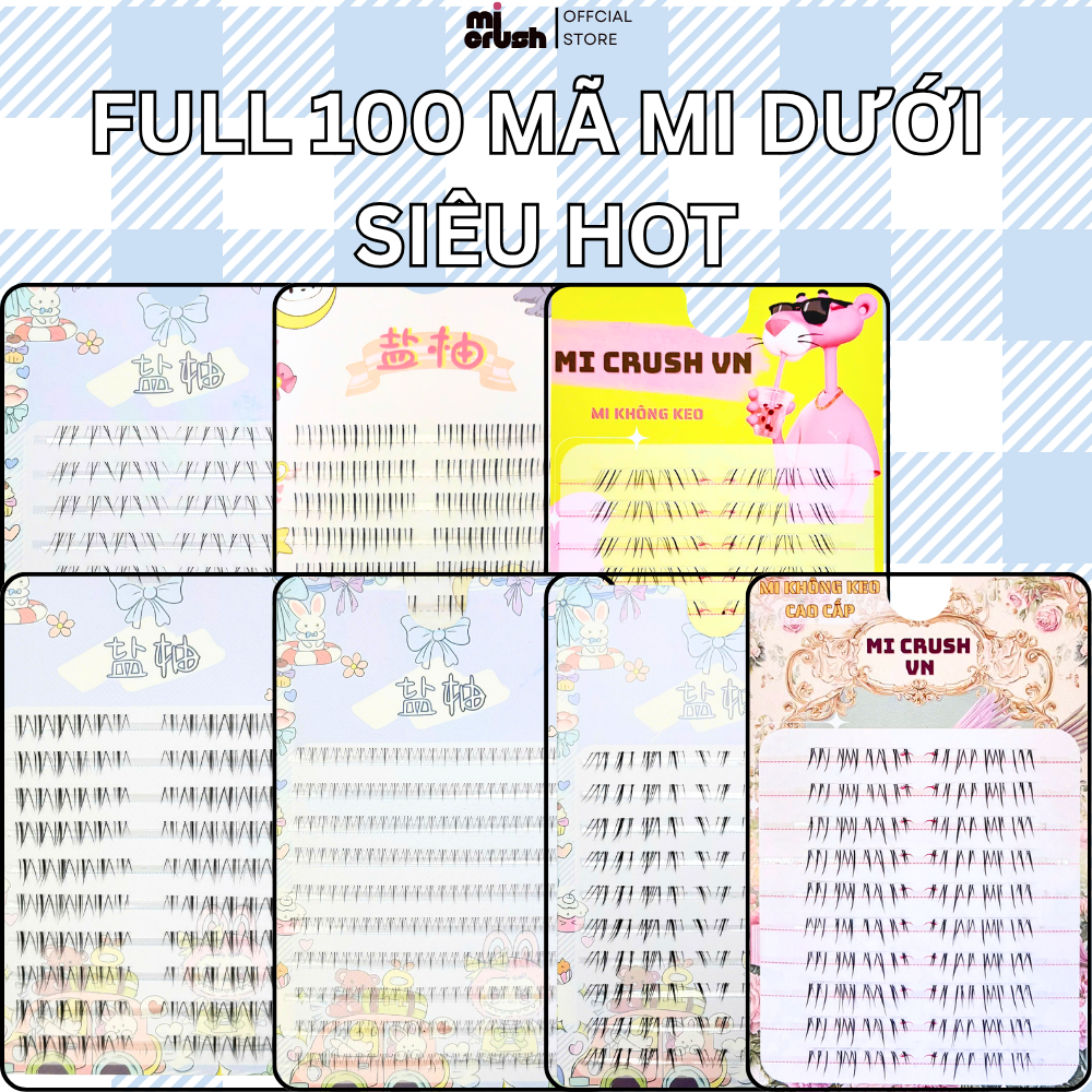 [Full Mi Dưới] Mi An Lăng Dung  - Mi Triệu Lộ Tư hot trend - Mi Không keo 10 Hàng - Mi Crush VN