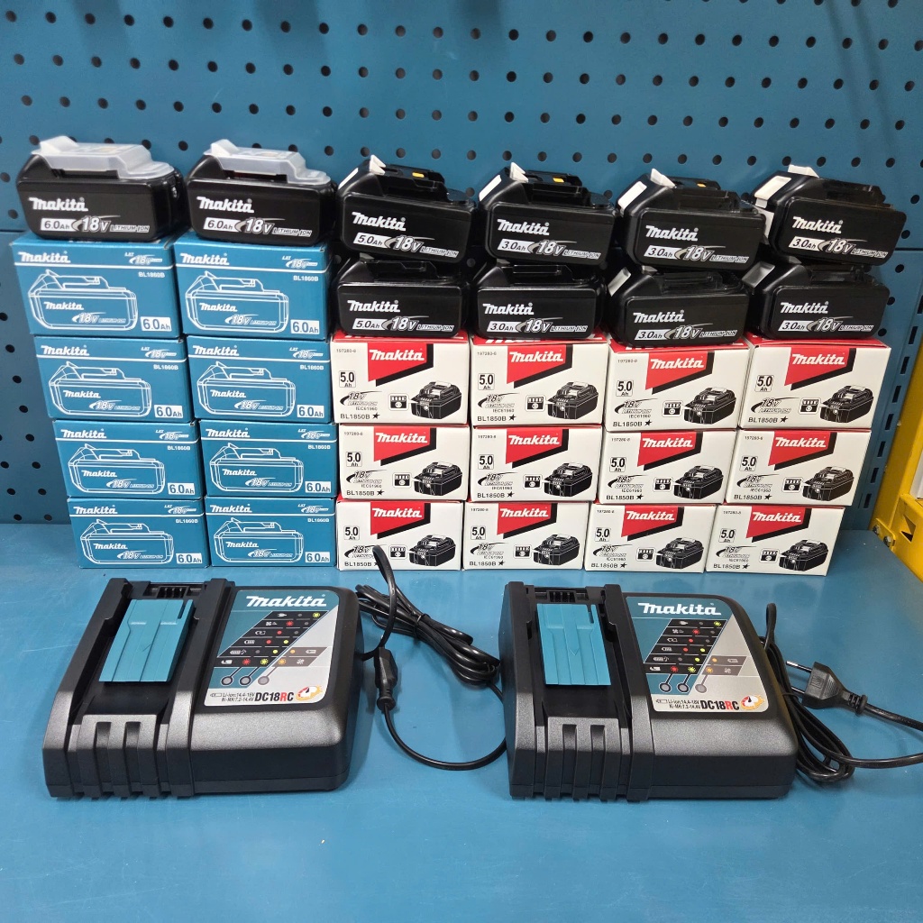 ( CHÍNH HÃNG ) PHỤ KIỆN PIN VÀ SẠC MAKITA BL1830B / BL /1850B / BL1860B / DC18RC