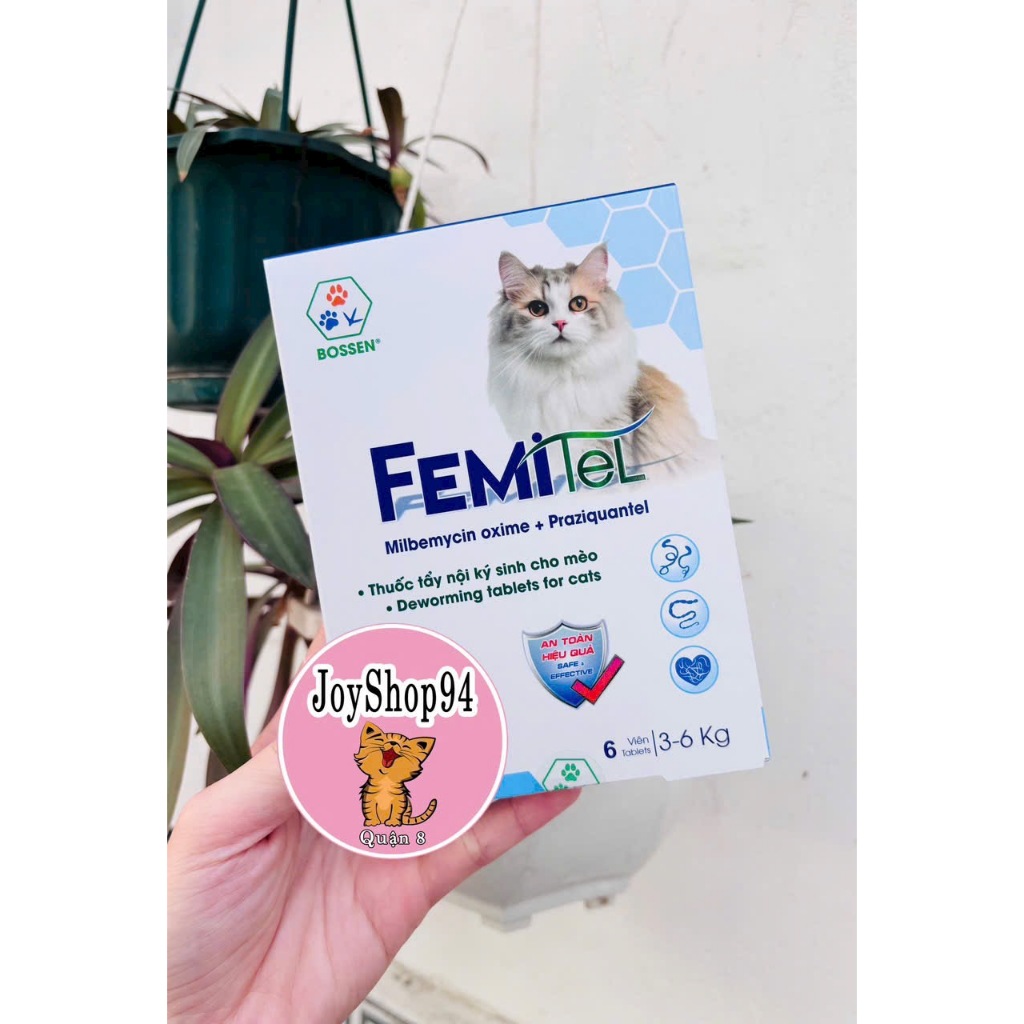 Viên Sổ Giun Sán Femitel Bossen Cho Mèo