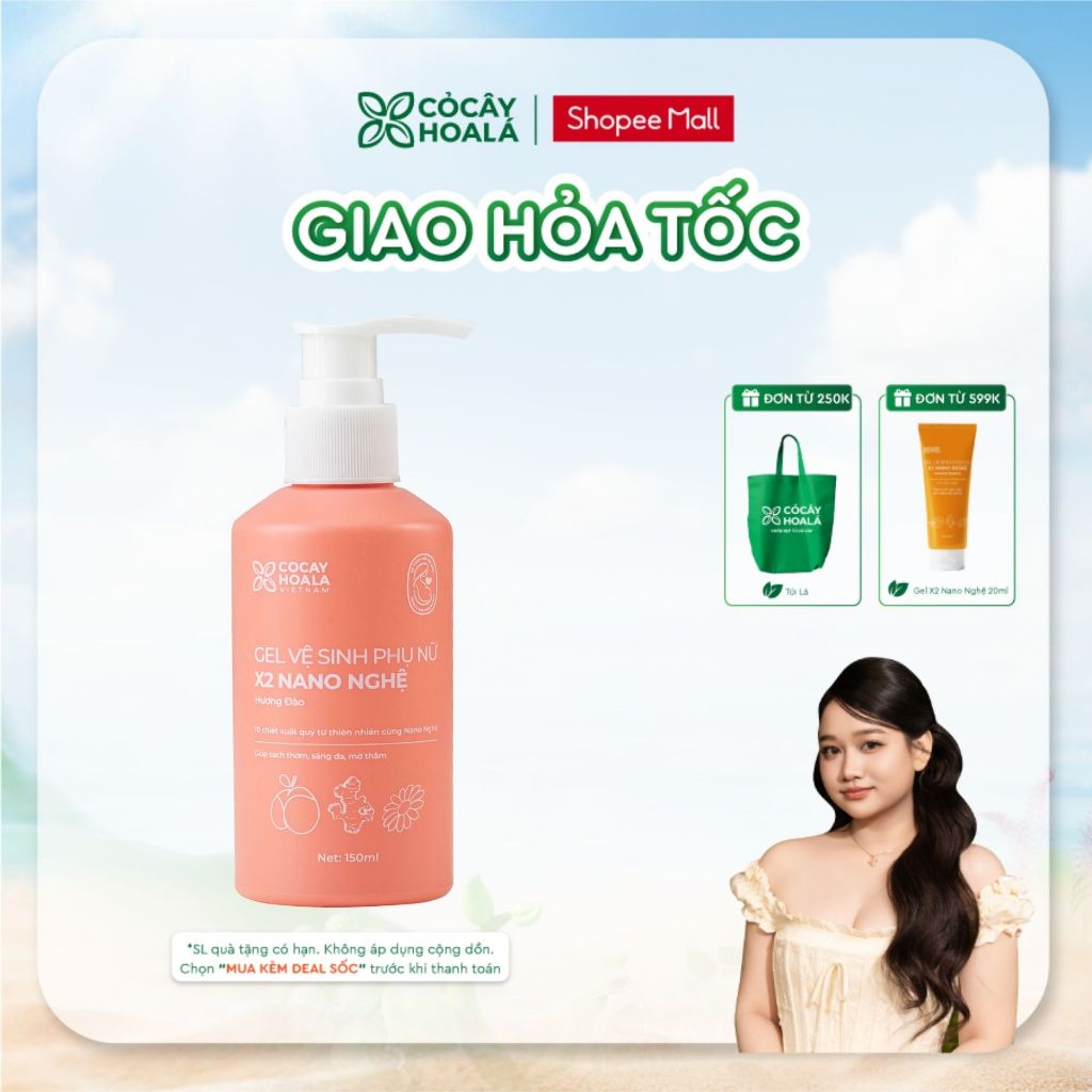 [HỎA TỐC] Dung Dịch Vệ Sinh Cỏ Cây Hoa Lá Gel x2 Nano Nghệ Làm Sạch Dưỡng Ẩm 150ml