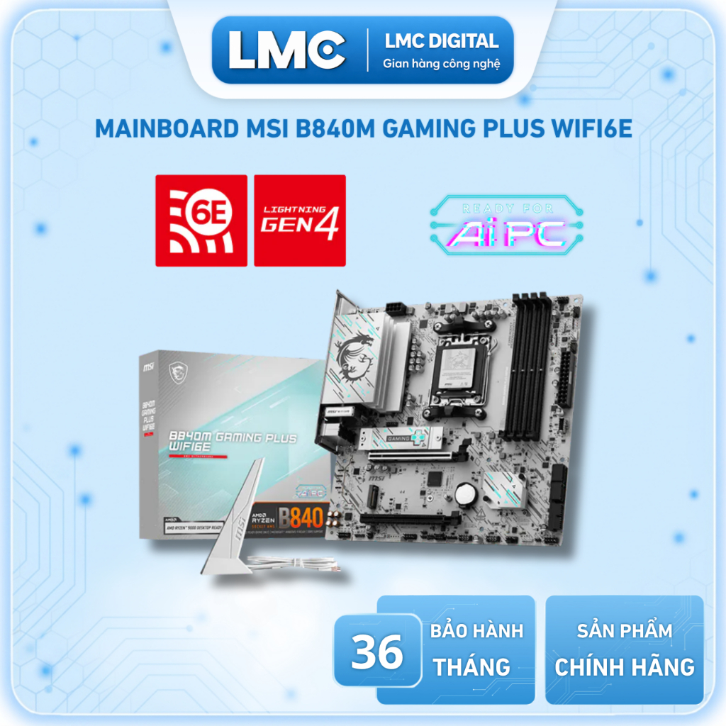 Mainboard MSI B840M GAMING PLUS WIFI6E ( AM5 )