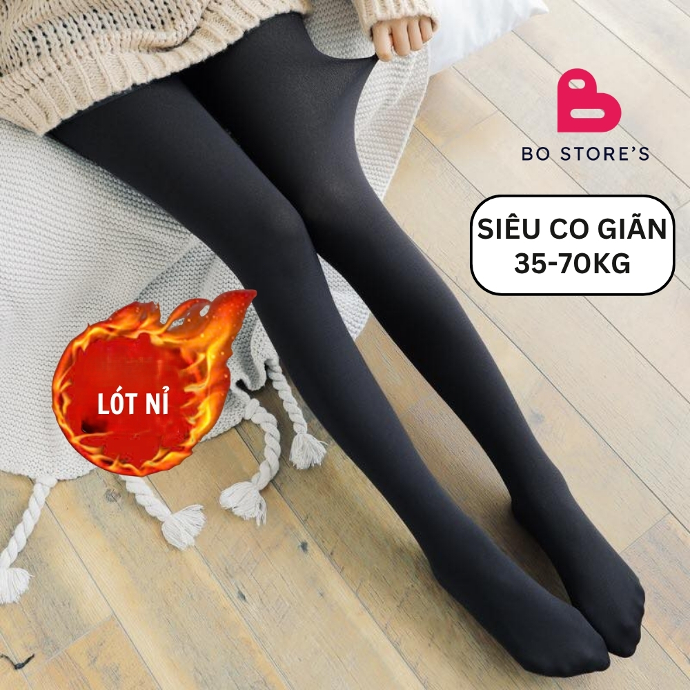 Quần Tất Lót Nỉ Kín Bàn Chân Dày Dặn Ấm Áp - Mã #5