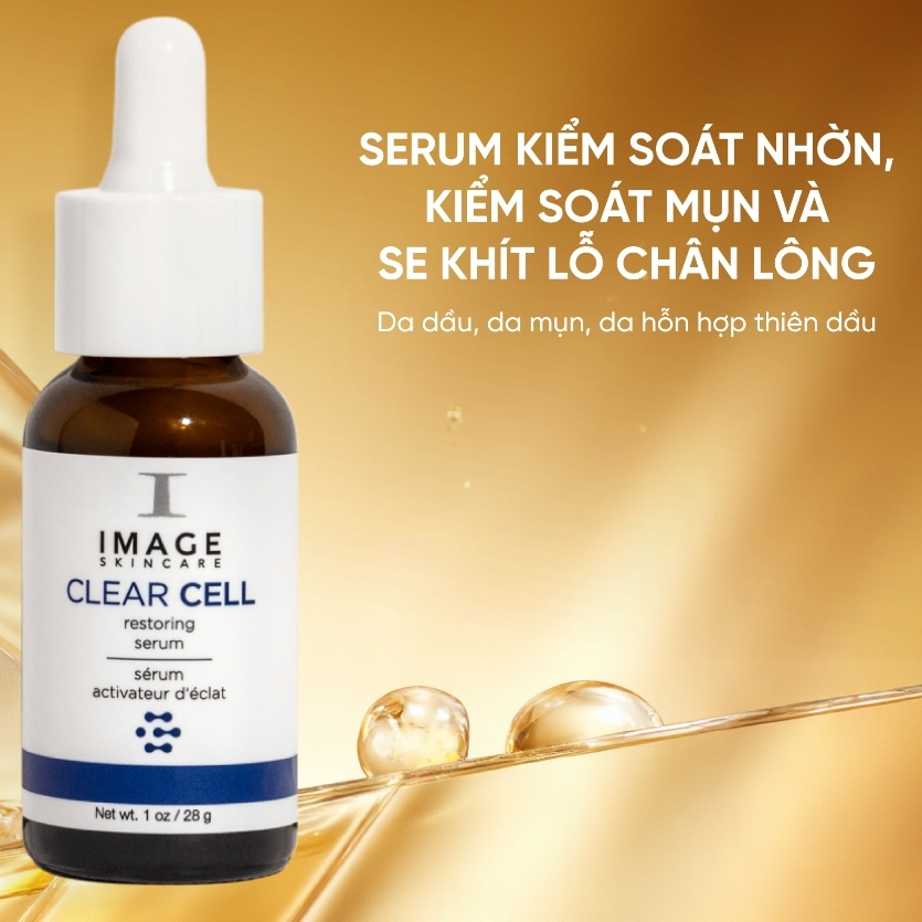 Serum Image giảm mụn & kiểm soát nhờn IMAGE Skincare - CLEAR CELL Restoring Serum 28g