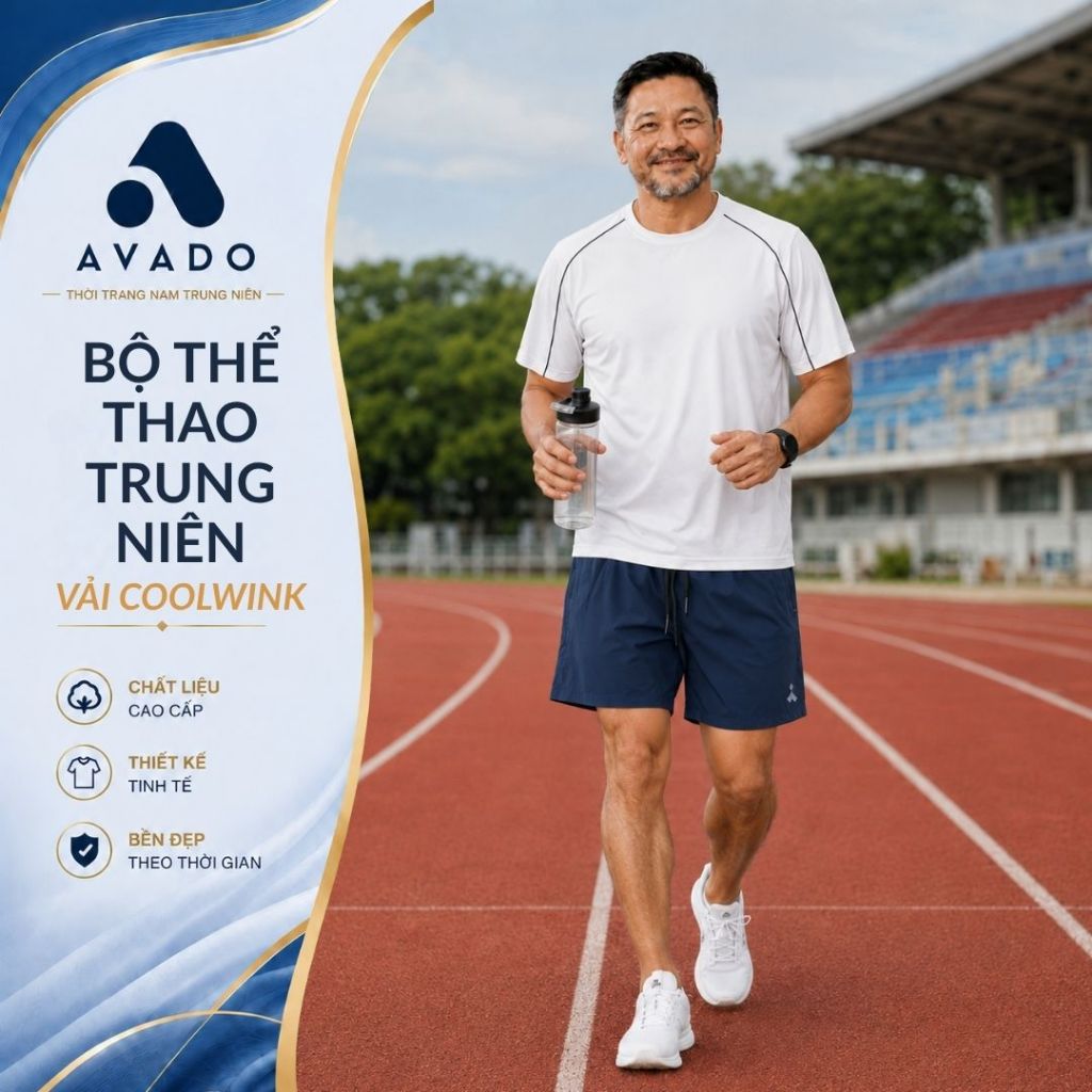 Bộ thể thao nam cổ tròn Thái Khang chất liệu vải thun lạnh thoáng mát co giãn năng động BO4