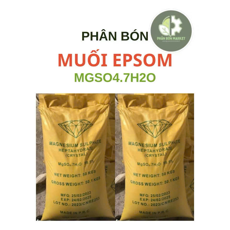 bao 25kg Muối epsom 99% mgso4.7h20 chuyên dùng cây cà chua ớt