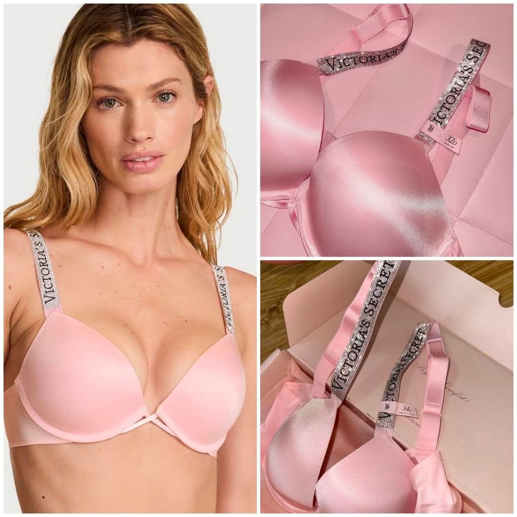 Áo ngực Victoria’s Secret, 32aa 34a,quai đá hot trend hồng auth có sẵn authentic chính hãng