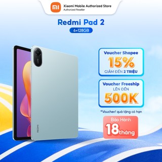 [Livestream]  Máy tính bảng Redmi Pad 2 (6+128GB) | Màn hình 11" 2,5K | HelioG100-Ultra | 9000mAh | 4 Loa