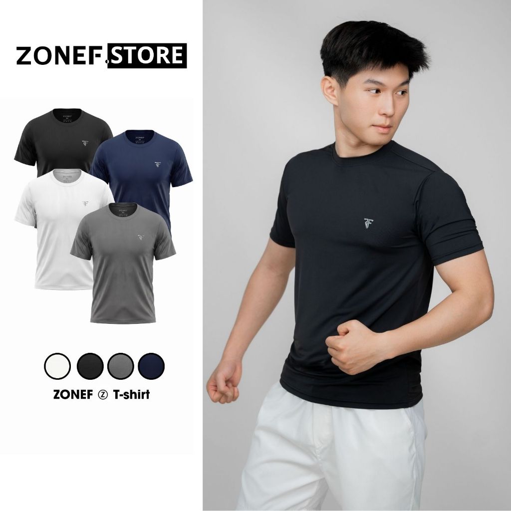 Áo Thun Thể Thao Coolmax Form Cleanfit Co Giãn 4 Chiều ZONEF STORE, Áo Thun Nam Daily Thoáng Khí AE