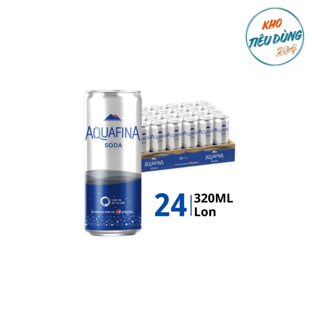 [1 Thùng] Aquafina Soda 320Ml (24 Lon)