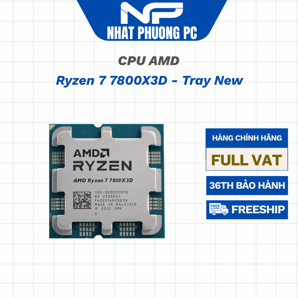 CPU AMD Ryzen 7 7800X3D - Tray New