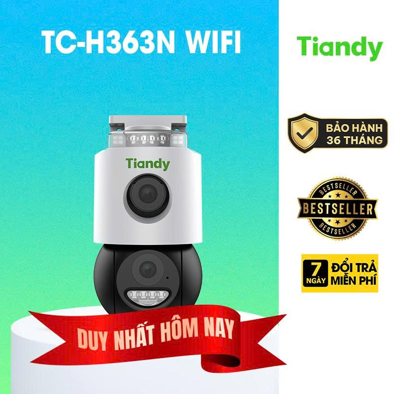 Camera IP WIFI 2 Ống Kính hồng ngoại 6.0 Megapixel TIANDY TC-H363N KHÔNG THẺ NHỚ - BẢO HÀNH CHÍNH HÃ