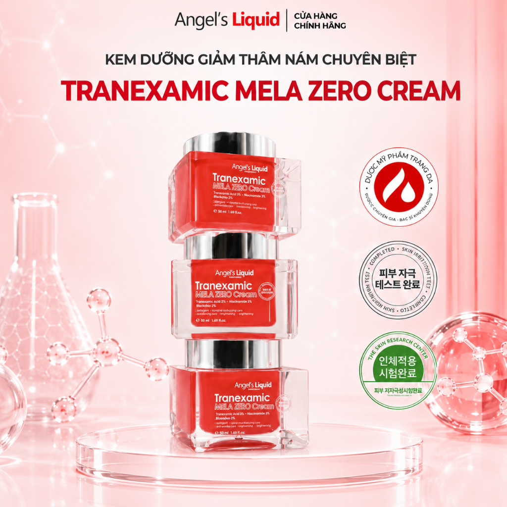 [Angel's Liquid] Kem Dưỡng Cải Thiện Thâm Nám Angel's Liquid Tranexamic Mela Zero Cream 50ml (ĐỎ)