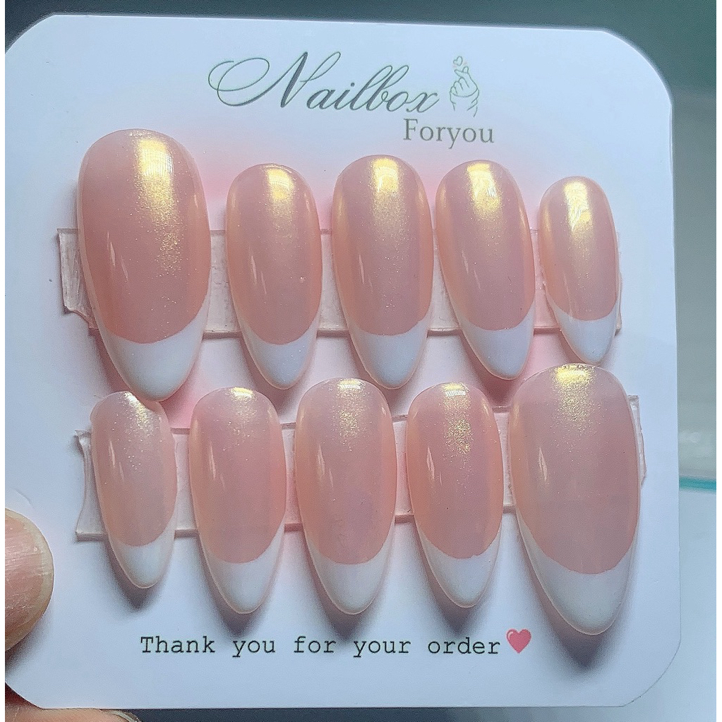 Nail box thạch hồng,tráng gương cực quang,french trắng đầu móng ,nail box thiết kế hót tren