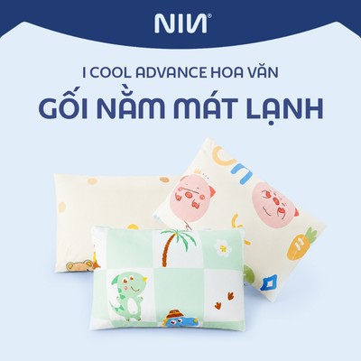 [GỐI MÁT LẠNH]  RUỘT GỐI NẰM I COOL ADVANCE HOA VĂN NIN HOUSE NHIỀU KÍCH THƯỚC