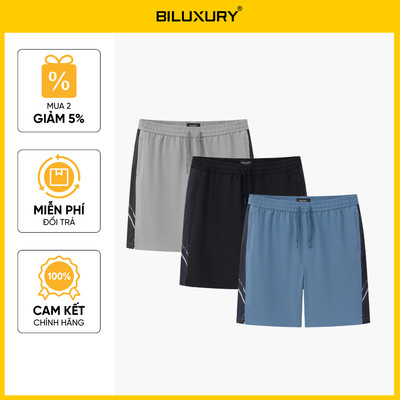 Quần Short Gió Thể Thao Nam Biluxury 1QDGT602 Quần Đùi Gió Nam Form Vừa Vặn Tôn Dáng Basic Mềm Mại