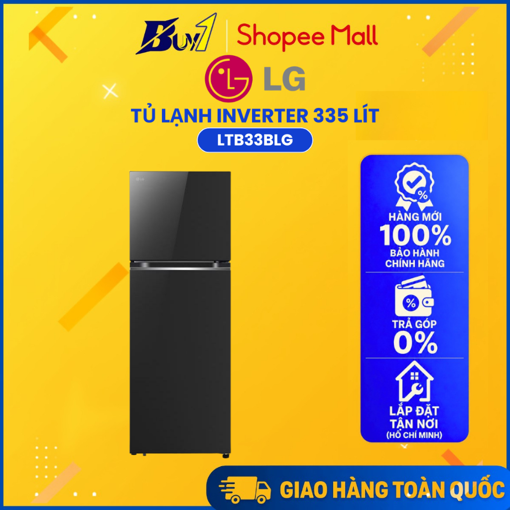 LTB33BLG - Tủ Lạnh LG Inverter 335 Lít LTB33BLG - Hàng Chính Hãng