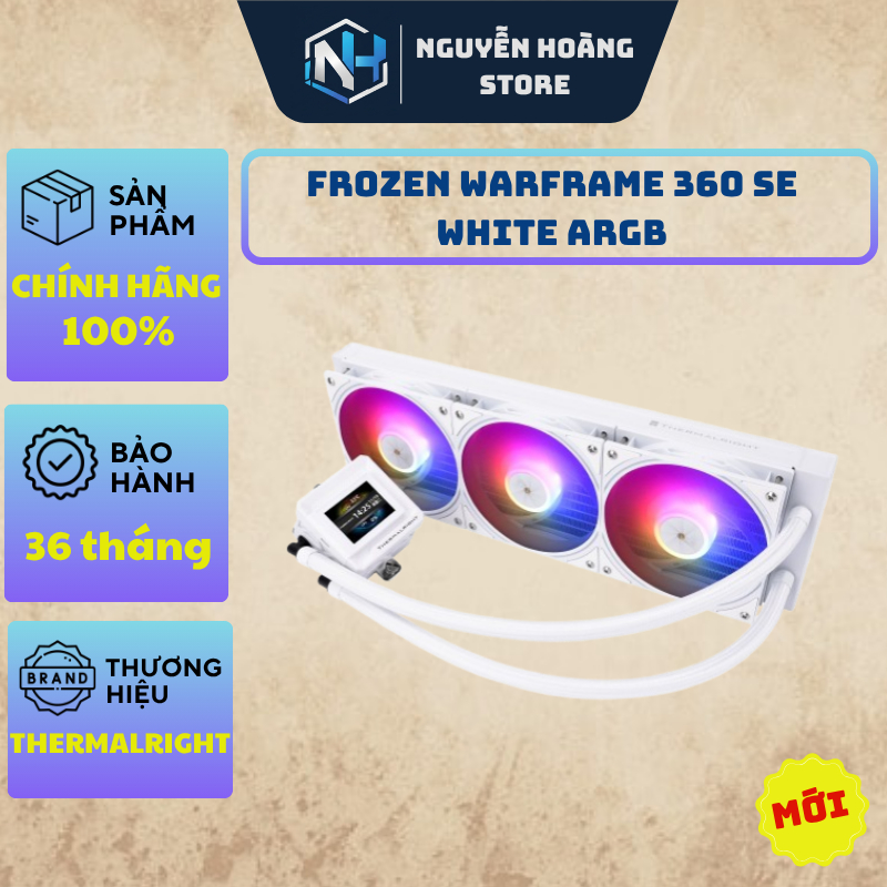 TẢN NHIỆT NƯỚC THERMALRIGHT FROZEN WARFRAME 360 SE WHITE ARGB - CHÍNH HÃNG BẢO HÀNH 36 THÁNG