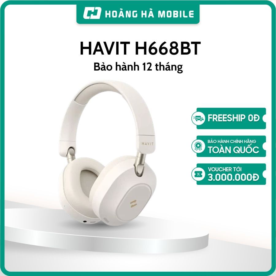 Tai nghe Headphone Bluetooth HAVIT H668BT - Bảo hành chính hãng 12 tháng