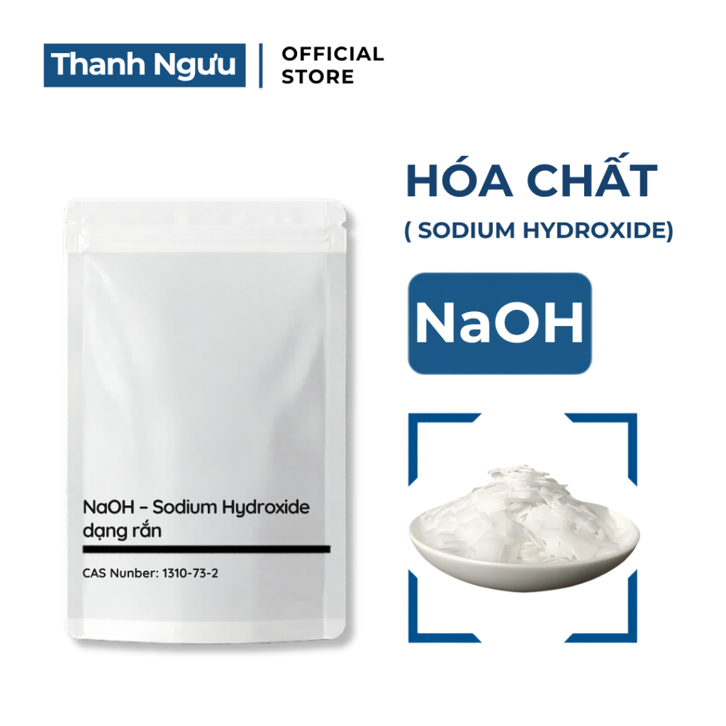 Xút vảy NaOH (Sodium Hydroxide) - Thanh ngưu 1kg