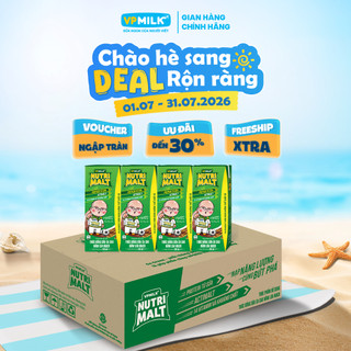Sữa ca cao mầm lúa mạch đen VPMilk Nutrimalt 180ml