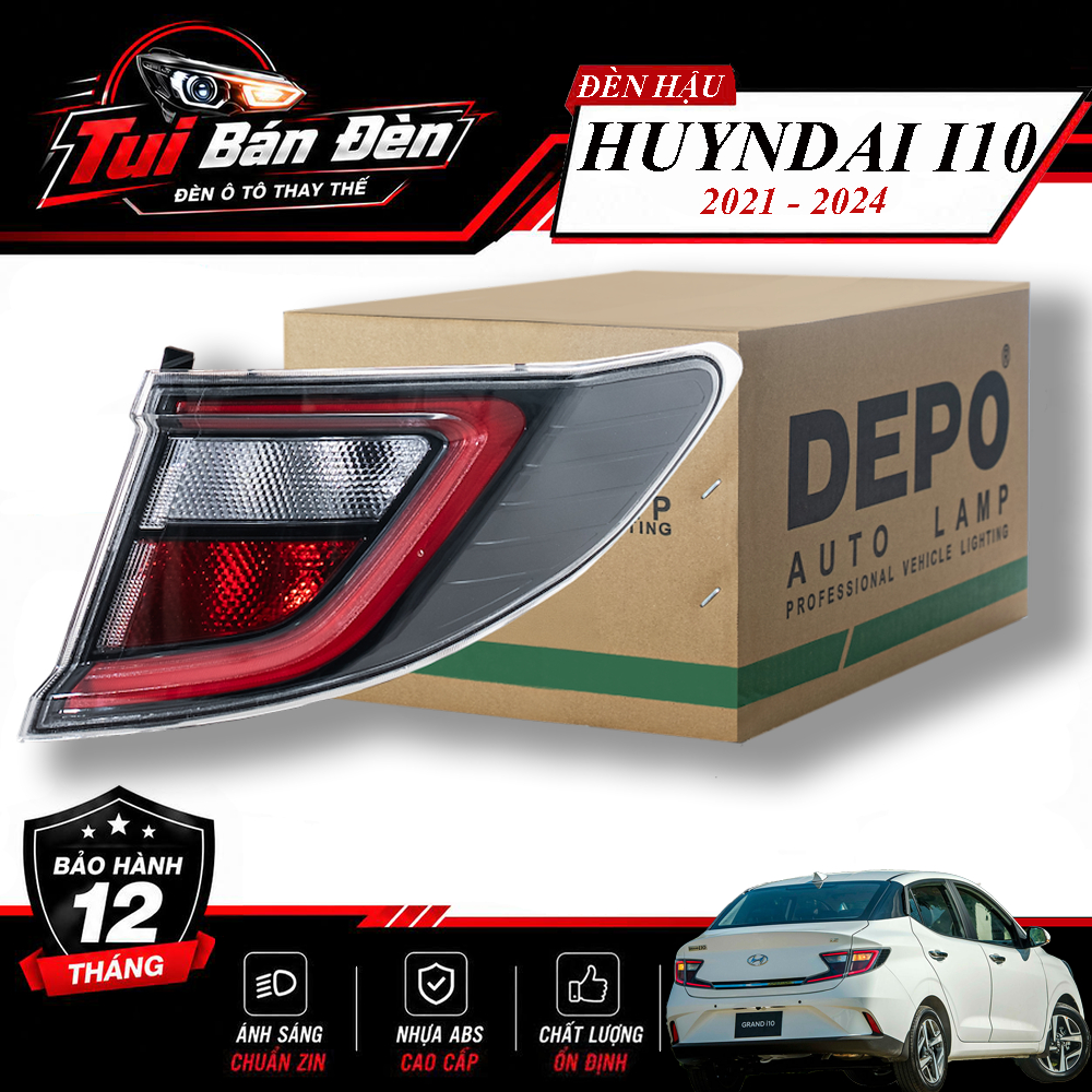 Đèn Hậu Hyundai I10 2021 - 2024 Sedan DEPO [Made in Taiwan] - Chất Lượng Cao