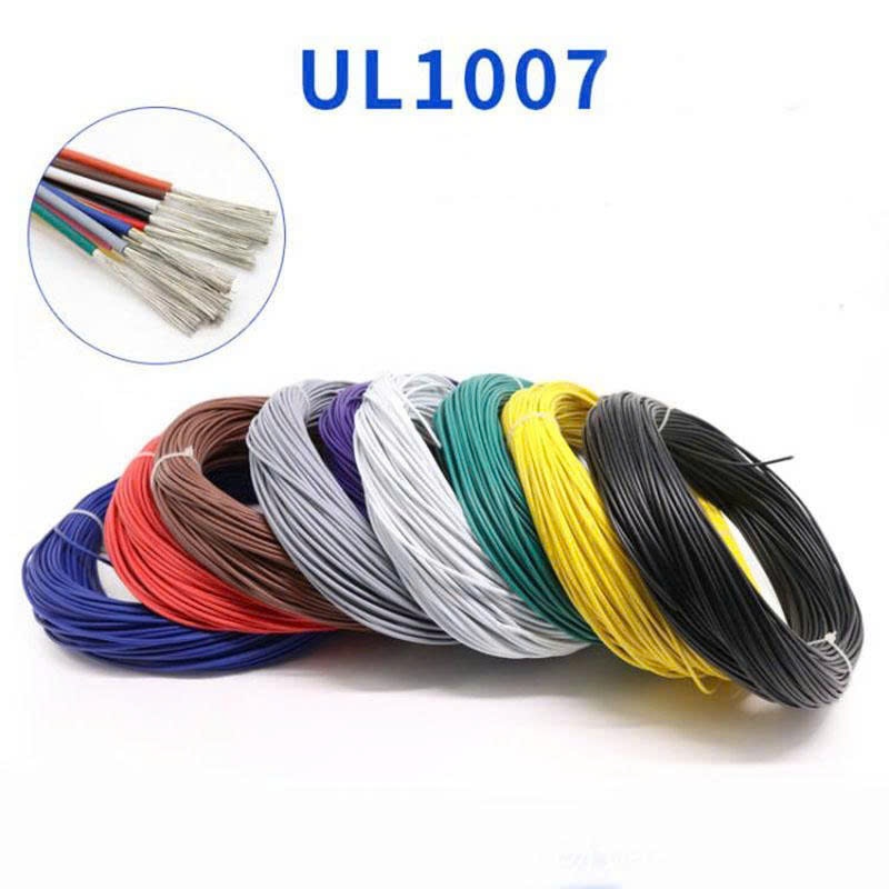 Dây cáp tín hiệu 1 lõi UL 1007  16AWG 18AWG 20AWG 22AWG 24AWG 26AWG 28AWG.