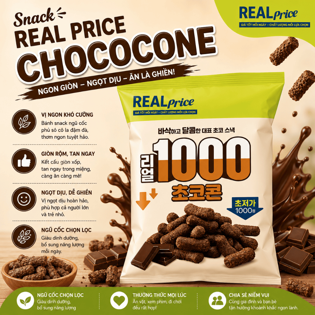 Snack Real Price Chococone - Real Price Chococone