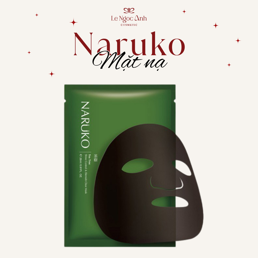 [Hàng Công Ty] Mặt Nạ Giấy Naruko Tea Tree Shine Control & Blemish Clear Mask 20ml