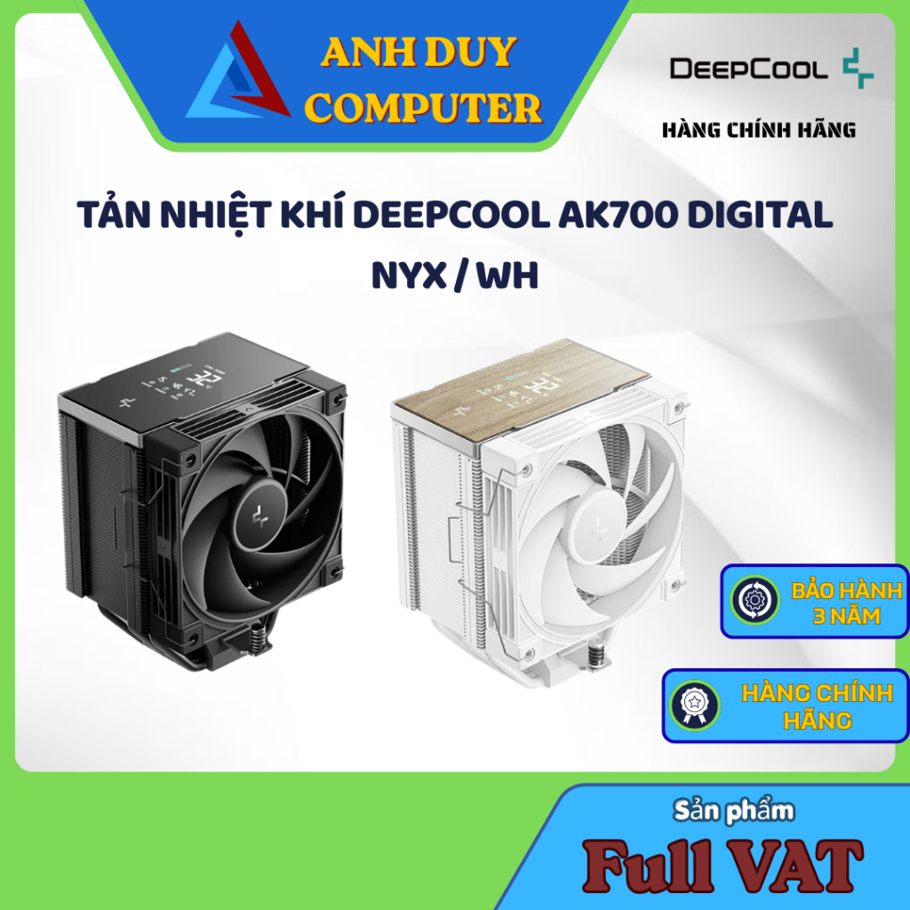Tản nhiệt khí Deepcool AK700 DIGITAL NYX / WH Chính Hãng Full Vat