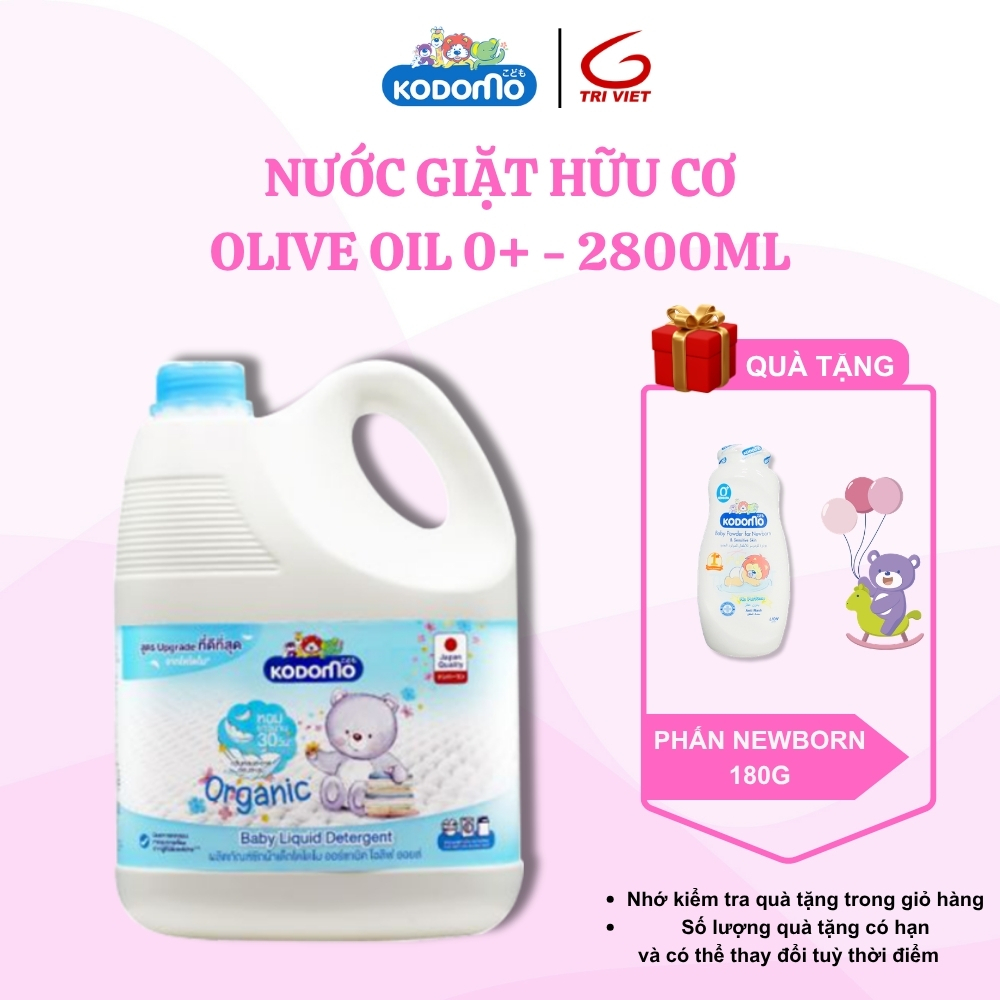 Nước Giặt Quần Áo Trẻ Em Organic Kodomo Tinh Dầu Oliu Hữu Cơ 2800ml