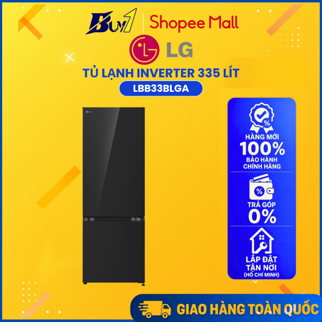 LBB33BLGA - Tủ Lạnh LG Inverter 335 Lít LBB33BLGA - Hàng Chính Hãng