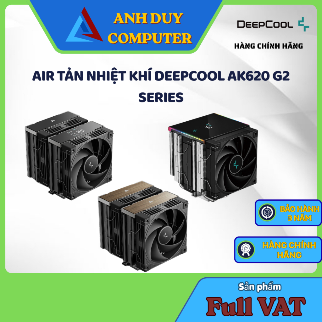 Tản nhiệt khí Deepcool AK620 Series G2 / Digital NYX / Digital SE Chính Hãng Full Vat