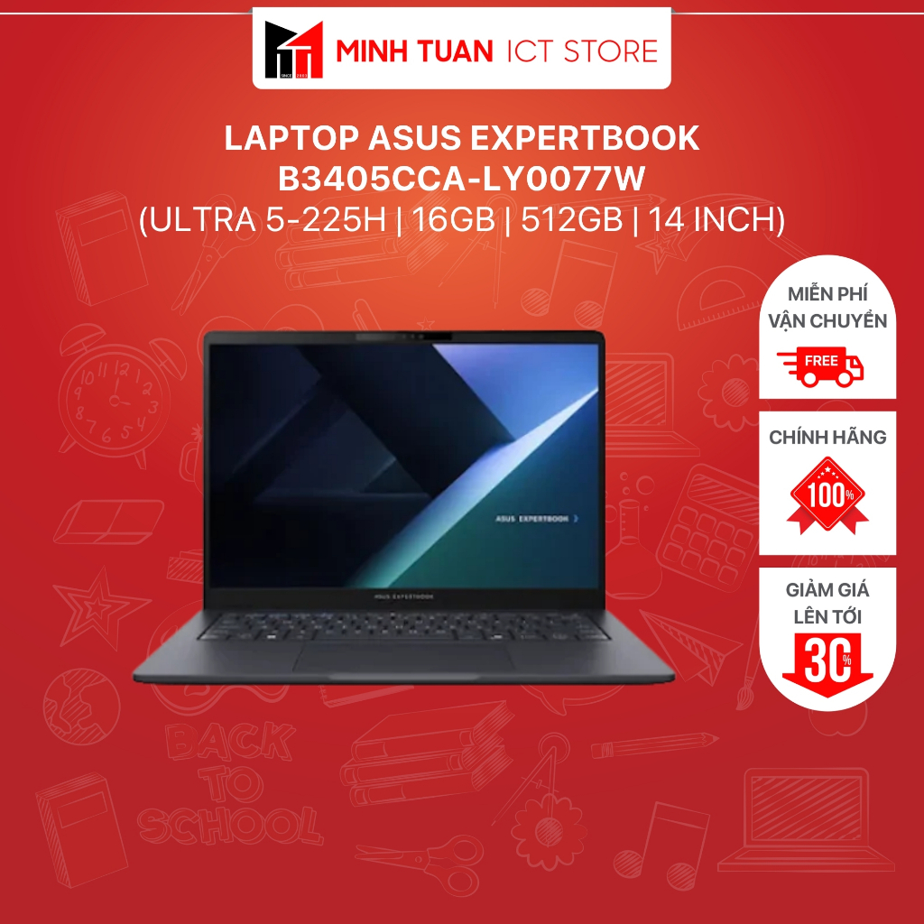 Laptop ASUS ExpertBook B3405CCA-LY0077W (Ultra 5-225H | 16GB | 512GB | 14 inch)