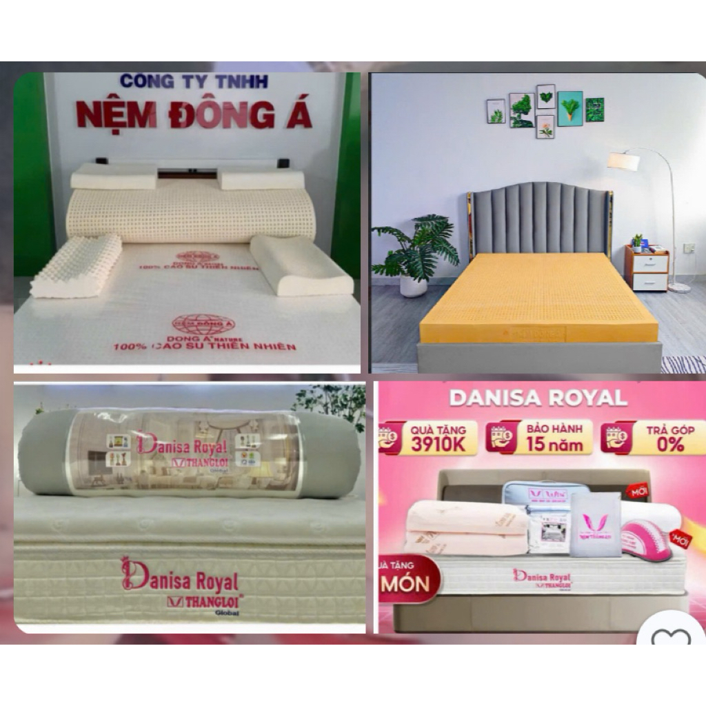 hoả tốc có liền kv sh🌹Nệm Đông Á và lò xo túi cao cấp Danisa Royall Chính hãng bảo hành 15 năm