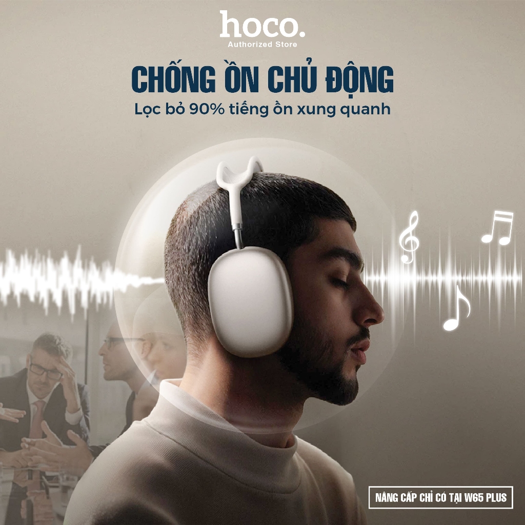 Tai nghe chụp tai Hoco W65 chính hãng kiểu dáng gọn nhẹ, kết nối Bluetooth v5.4 siêu nhạy, bass hay, chính hãng Hoco | BigBuy360 - bigbuy360.vn