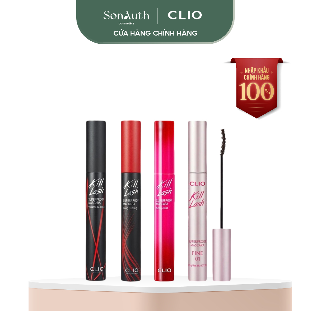 [NHẬP KHẨU] Chuốt mi chống trôi, không lem Clio Kill Lash Superproof Mascara 7g
