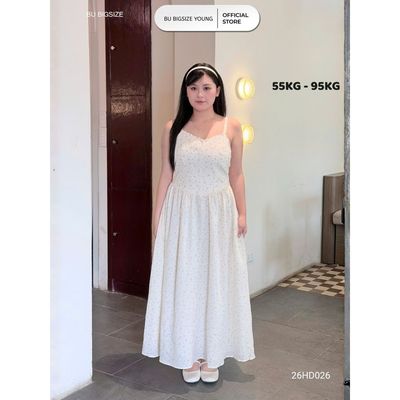 Đầm hoa 2 dây BIGSIZE (55kg đến 95kg) – 	26HD026 - [BU Bigsize Young]