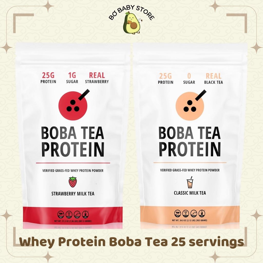Whey Protein Boba Tea Isolate Vị Trà Sữa Boba Tea - Whey Protein Isolate Tăng Cơ
