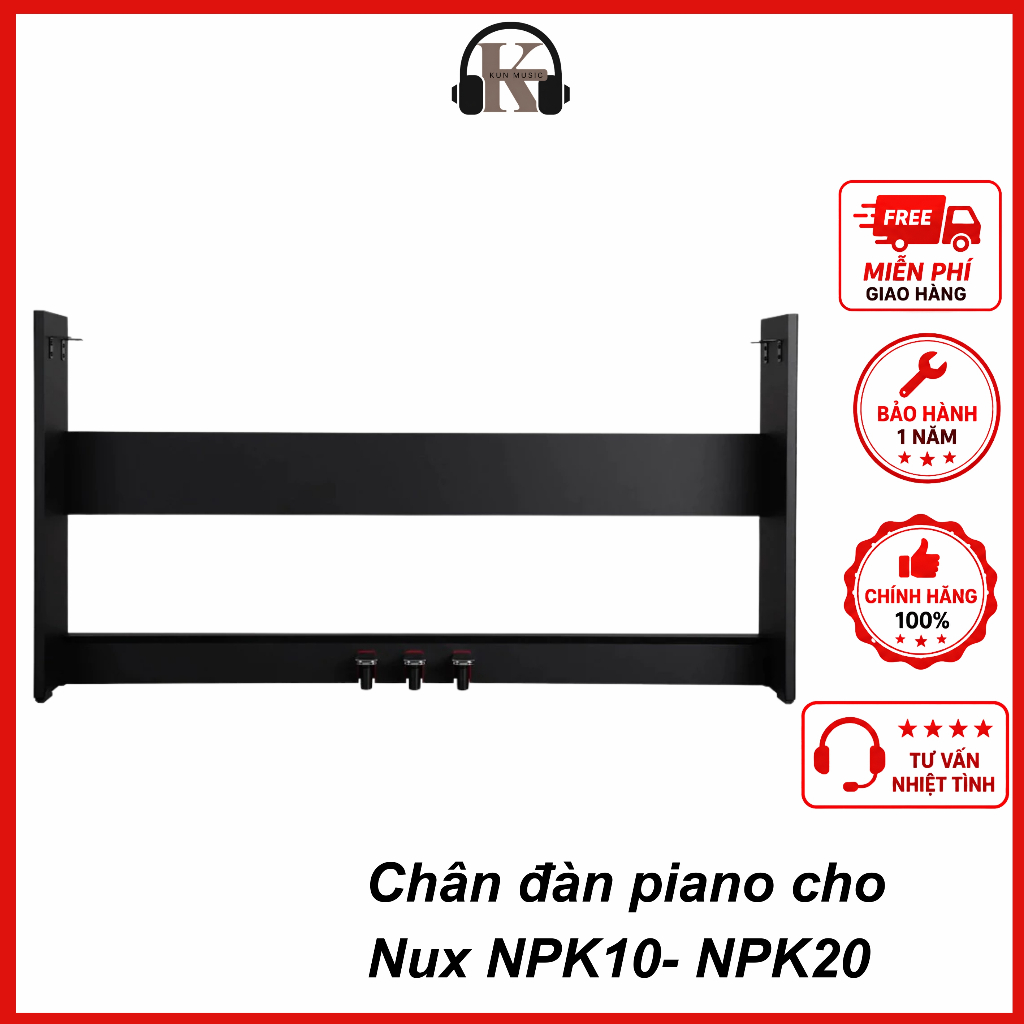 Chân đàn piano cho Nux NPK10- NPK20 Chính Hãng ' kun music