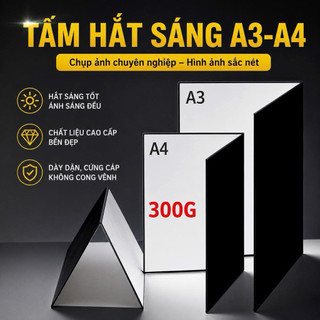 Tấm hắt sáng (khổ A3, A4) đạo cụ chụp ảnh sản phẩm, phụ kiện chụp hình LAMDECOR