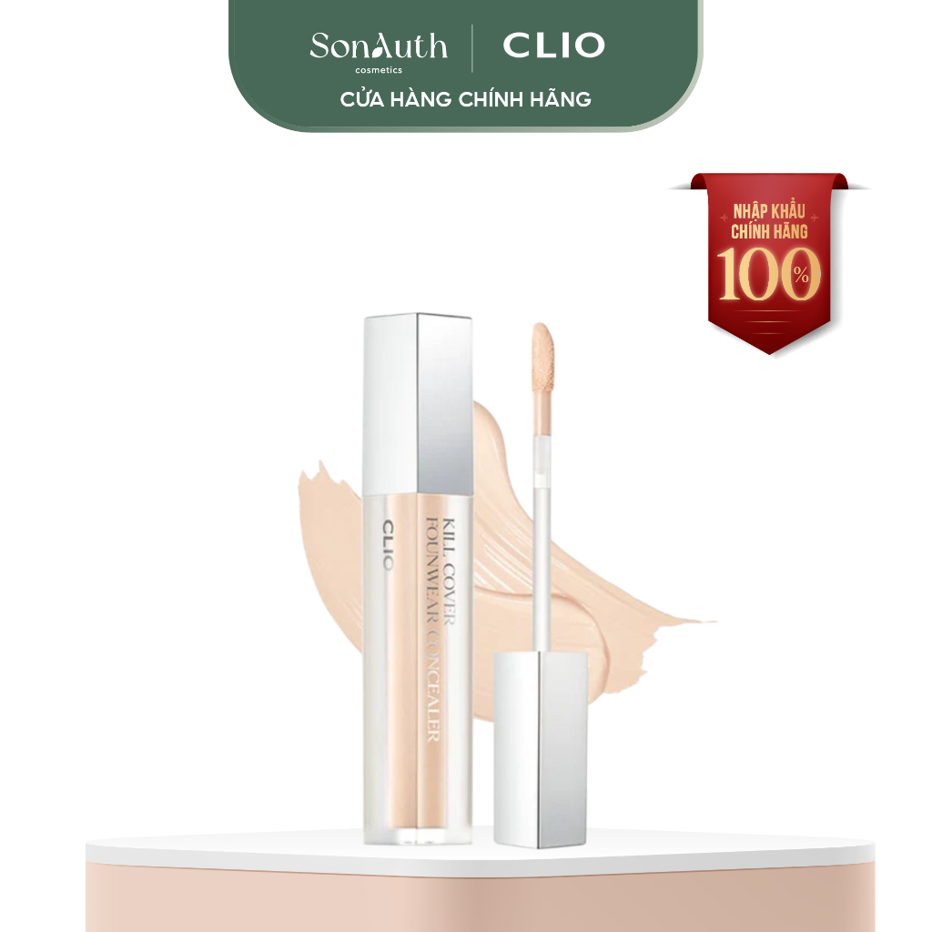 [NHẬP KHẨU] Che khuyết điểm Clio Kill Cover Founwear Concealer che phủ khuyết điểm hoàn hảo 6g
