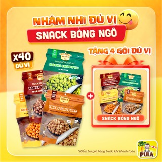 [TẶNG 4 BỎNG] 40 Bịch Bỏng | 4 vị | Snack Bỏng Ngô Mỹ Tiệm nhà Pula 55gr đủ vị | Snack Bobbi Chopper Đủ Vị