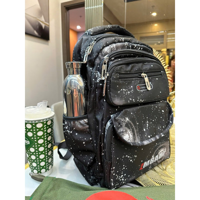 Balo Học Sinh Tiểu Học/THCS/THPT BL0416 BALO GALAXY BLACK Chống Gù Lưng, Siêu Nhẹ, Quai Đeo Thoáng Khí, An Toàn Cho Bé