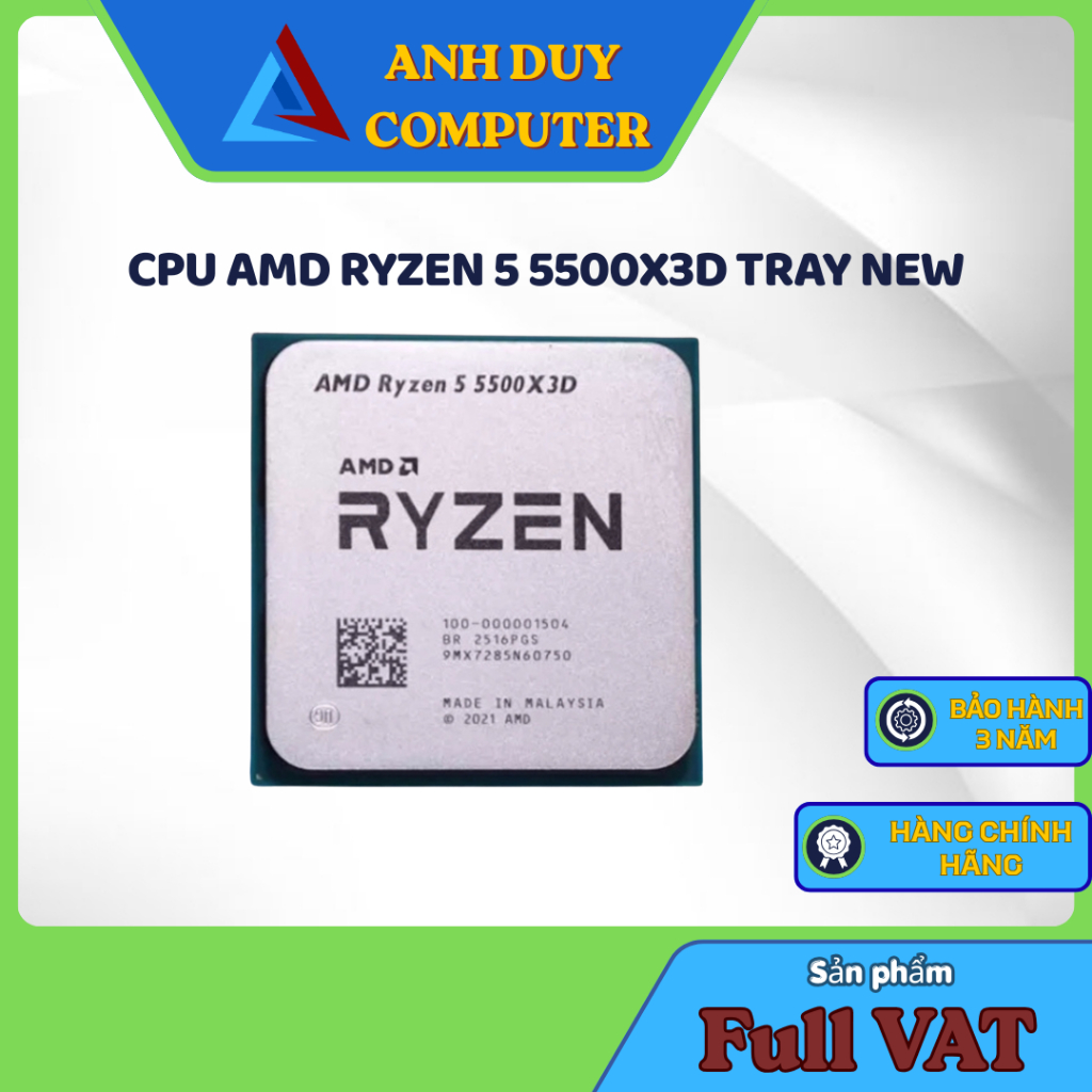 CPU AMD Ryzen 5 5600 / 5600X / 5500X3D Tray New Full Vat