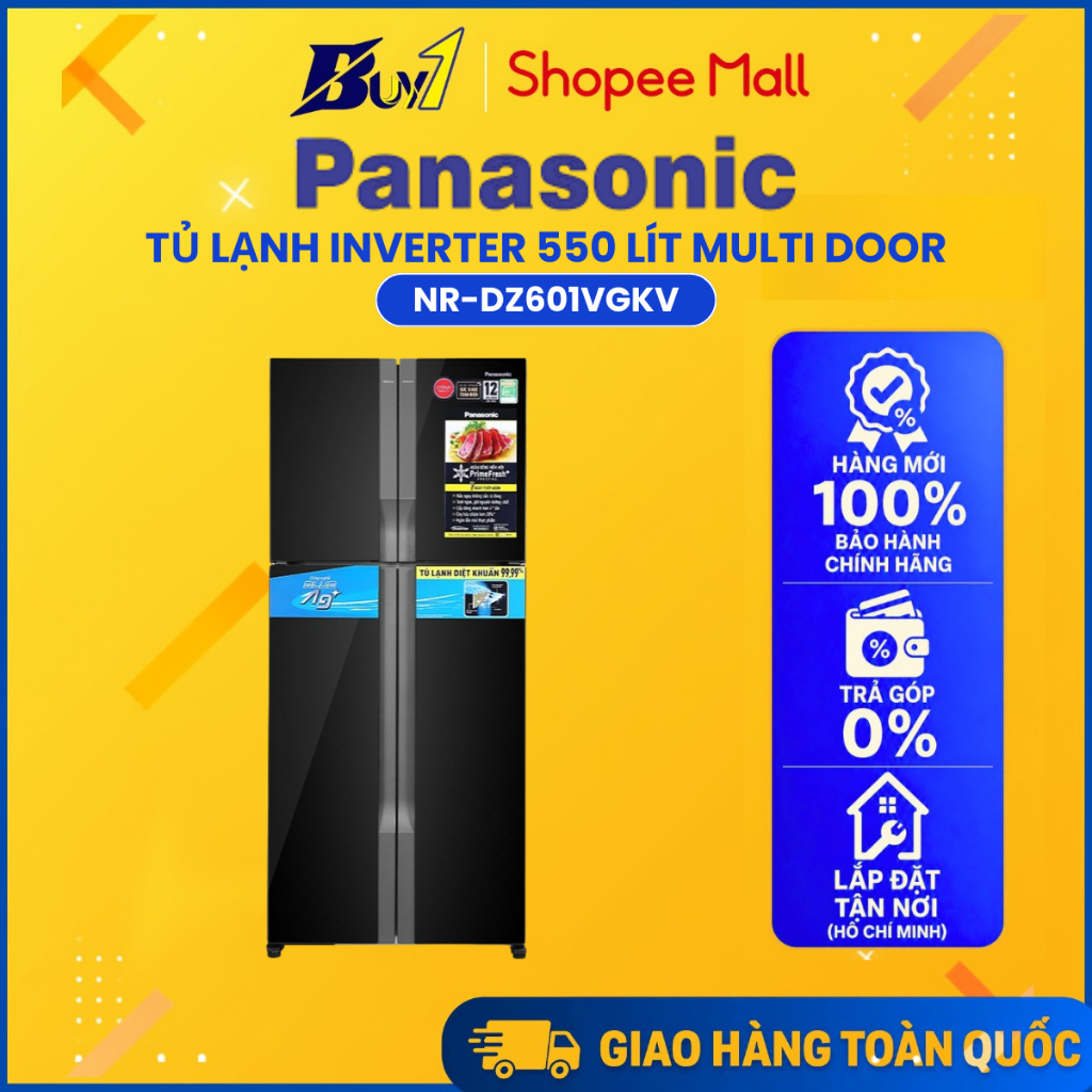 NR-DZ601VGKV - Tủ lạnh Panasonic Inverter 550 lít Multi Door NR-DZ601VGKV - Hàng Chính Hãng