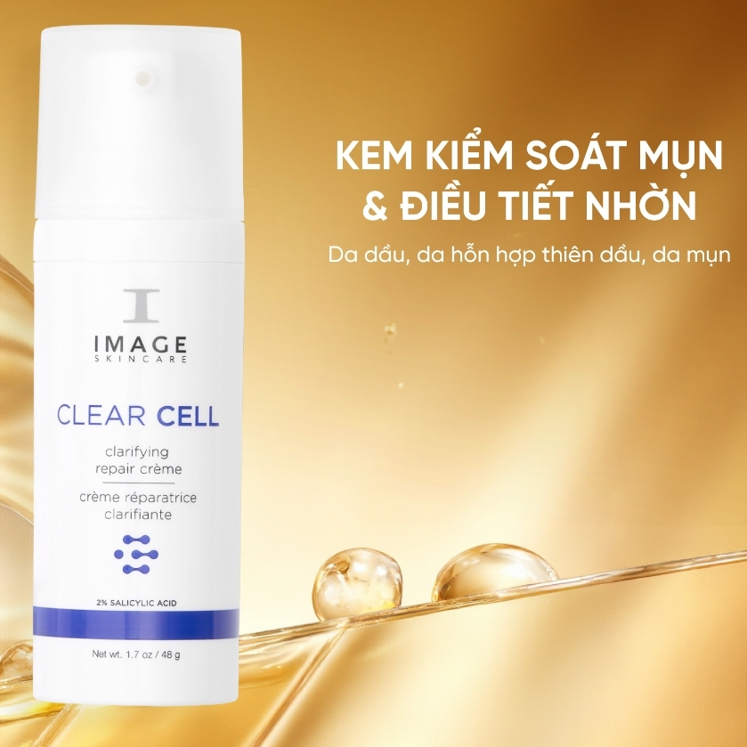 Kem dưỡng image giảm mụn, kiểm soát nhờn cho da dầu mụn IMAGE Skincare CLEAR CELL Clarifying Repair 
