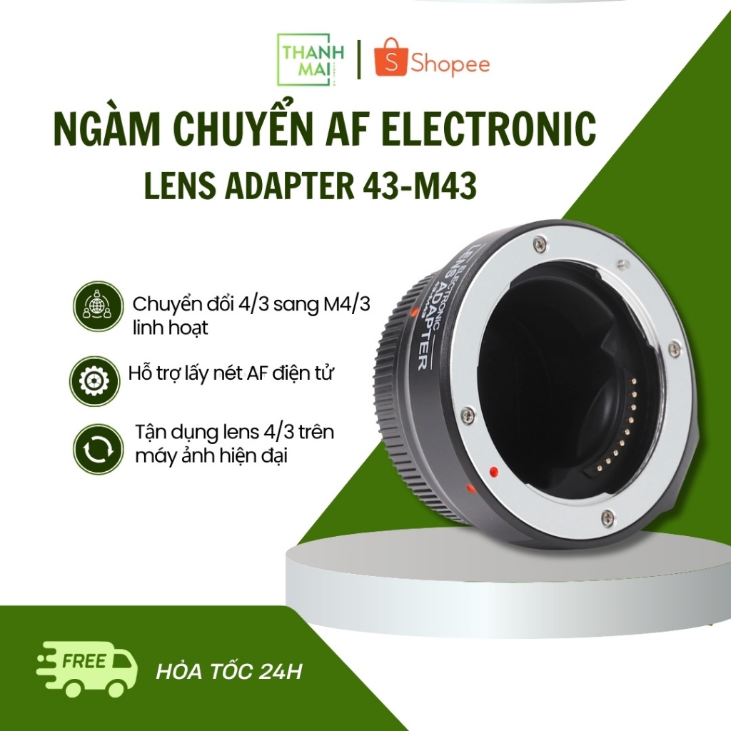 Ngàm Chuyển AF Electronic Lens Adapter 43-M43