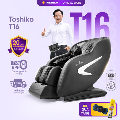 Ghế massage trị liệu toàn thân Toshiko T16 công nghệ massage Nhật Bản điều khiển giọng nói cao cấp